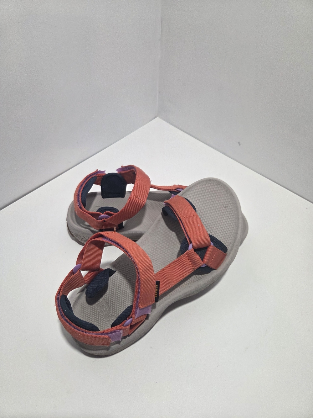 Teva Coral Strappy Outdoor Sandals with Light Gray Footbed - Picture 2 of 7